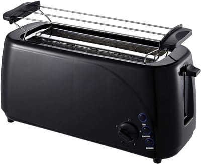 AHD® Tosti Apparaat Broodrooster - Tosti apparaat - Tosti Broodrooster - Zwart - ‎19cm x 40cm x 23cm