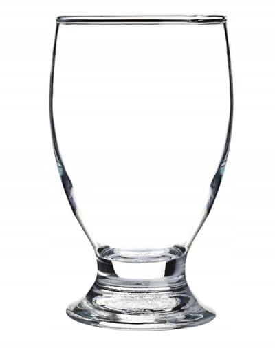 Glas op steel, transparant, 300 ml