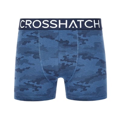 Crosshatch Heren Bresler Boxershorts (Set van 3) (Marine)