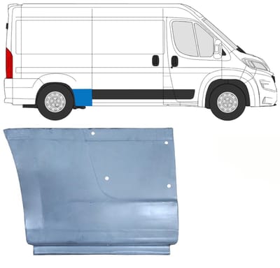 Reparatiepaneel achterspatbord voor Opel Movano 2021-2026 / Rechts