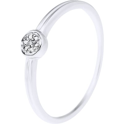 Solitaire Diamonds 0.040 Cts White Gold