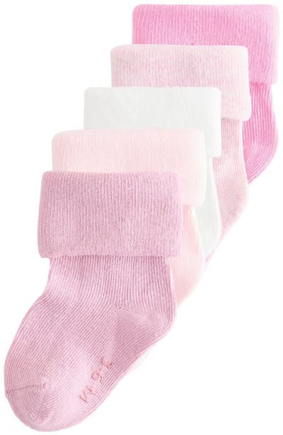 Next - Meisjes - Verpakking van 5 paar babysokken - Roze