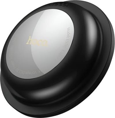 Hoco, Bluetooth-tracker in Airtag-stijl compatibel met Apple Find My met zelfklevende bevestiging, Wit / Zwart