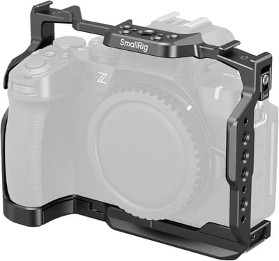Aluminium Camera Cage voor Nikon Z50 II met Koudshoe Bevestiging, 1/4''-20 Draadgaten en Snelle Ontgrendeling