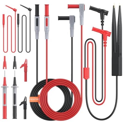 9-in-1 Multimeter Meetleidingen Set met Krokodillenklemmen en Testhaken