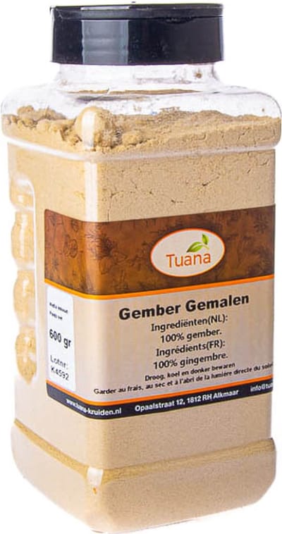 Tuana Kruiden - Gember Gemalen - Strooibus 350 Gram - Tuanashop - GP-G-0003