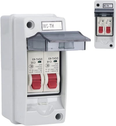 Waterdichte Verdeelkast - Groepenkast - Buiten Gebruik - IP65 Waterdicht - 2 Circuits - Transparant