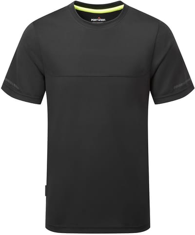 Portwest EV4 lichtgewicht T-shirt Korte Mouw EV411 - Zwart - 4XL