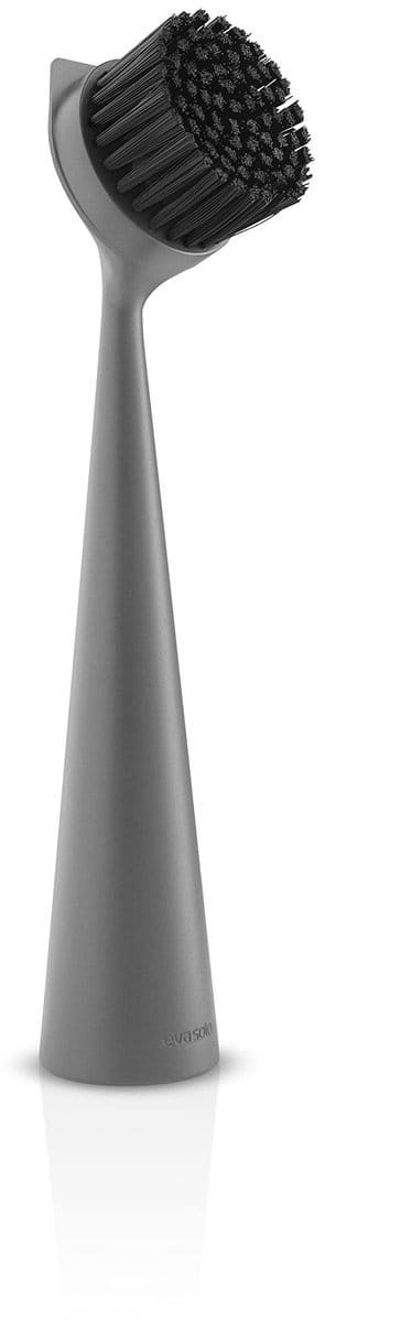 Dailygoods - Afwasborstel van nylon - Effectieve afwasborstel met praktische rand - Olifant grey