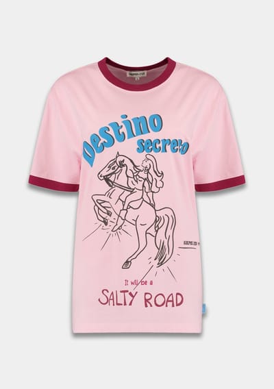 Harper & Yve Destinosecreto-ss Tops & T-shirts Dames - Shirt - Roze - Maat XS