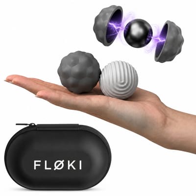 Floki® XL Magnetische Stressballen voor Volwassenen - Extra Groot 4 cm Focusballen - Fidget Toys - Magneetballetjes - Anti-stress Knijpbal met Etui - Set van 2