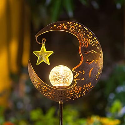 Solarverlichting voor de Tuin - Waterdichte LED Lamp met Glazen Bol en Grondpen