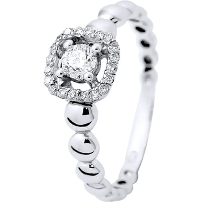 Solitaire Diamonds 0,33 Cts luxe sieraden White Gold