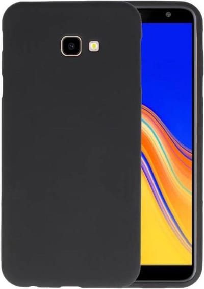 Hoesje Geschikt voor de Samsung Galaxy J4 Plus - Backcover Color Telefoonhoesje - Zwart