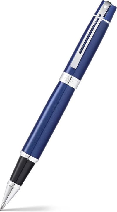 Sheaffer rollerball - 300 E9341 - Glossy blue chrome plated