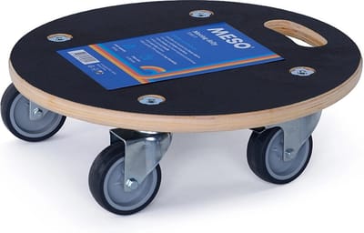 MESO Meubelhondje Rond - Geremd - TPR Rubber wiel - Max 250kg - Meubelroller - Verhuistrolley - Transportdolly