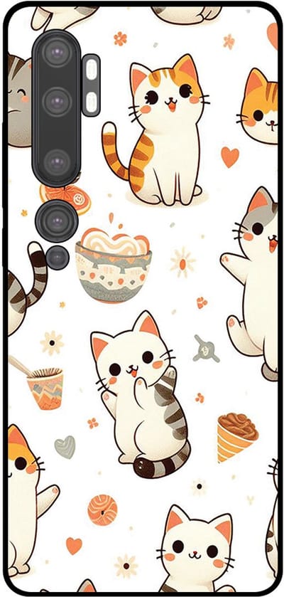 Smartphonica Telefoonhoesje Geschikt voor Xiaomi Mi Note 10 / 10 Pro met katten opdruk - TPU backcover case cat design geschikt voor Xiaomi Mi Note 10;Xiaomi Mi Note 10 Pro