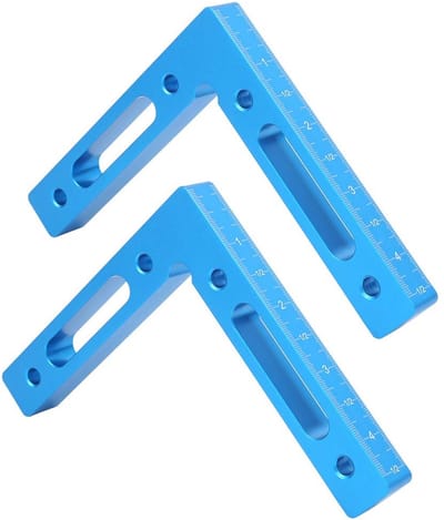 Dailygoods- Haakse Klem 90 Graden - Positionering Vierkanten - Aluminiumlegering - Sterk/Duurzaam - Nauwkeurige Metingen - 4,7 Inch/120 mm - Hoekmeter