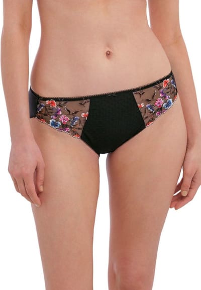 Fantasie Aurelia Bloemen Slip - Zwart