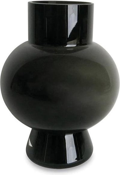 OPJET Vaas Rond Zwart Ø15cm