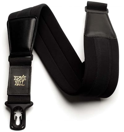 Ernie Ball 4146 PolyLock Neopreen Gitaarband Zwart - Extra Breed