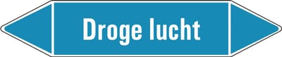 Droge lucht leidingmarkering op vel 126 x 26 mm - 5 per vel