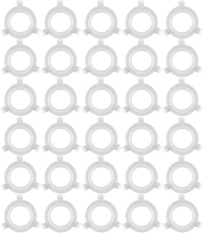 EGoods - Lampenkap Adapter Ring - Set van 30 stuks - Wit - Polypropyleen - E27 naar E14 - Lampenkap Adapter Ringen