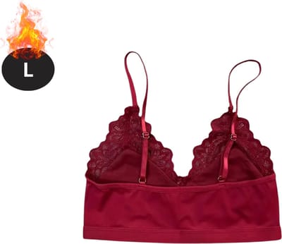 Bovista BH Zonder Beugel - Zonder Bandjes - Push-up Bh's - Comfort Beha - Gemengd - Rood - Maat L