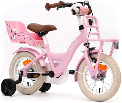 Kinderfiets - Meisjesfiets - Leren Fietsen - Met Zijwieltjes - 16 Inch - Roze