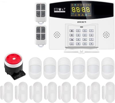 Smart GSM Alarmsysteem - Home Security Alarm - Huis Beveiligen - LCD Kleurendisplay - 100 Zones - Zwart