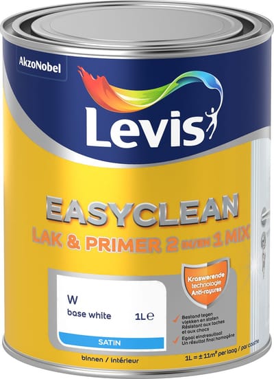Levis EasyClean Lak & Primer 2-In-1 Mix - Clear Red B20 - 1 L