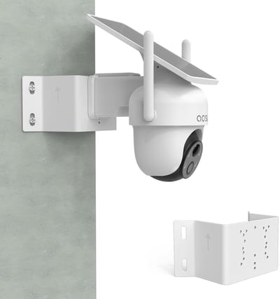 Camera Hoekhouder - Bevestiging Beugel - Beveiliging Uitbreiden - Waterdicht Roestvrij Metaal - 13 x 6.5 x 7 cm - Zwart