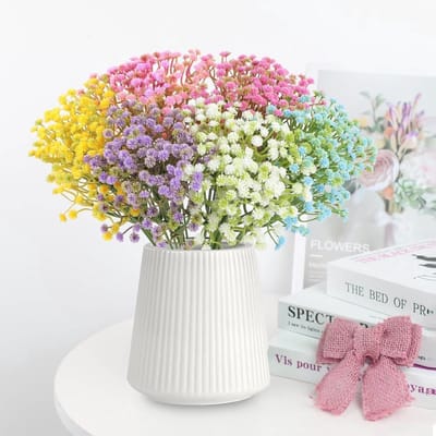 SnelShoppen - 50Pcs Kunstbloemen Gypsophila, Decoratieve Neppanten, Real Touch Gypsophila Bloemen, 30cm Lang, Ideaal voor Bruiloft Tafeldecoratie, Kun
