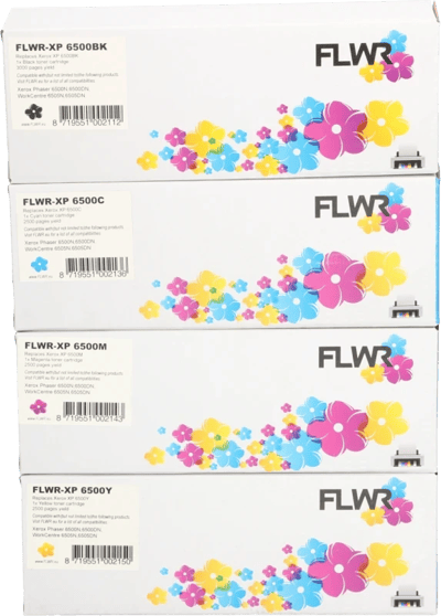 FLWR Xerox Phaser 6500 / 6505 zwart en kleur (Huismerk (compatible))