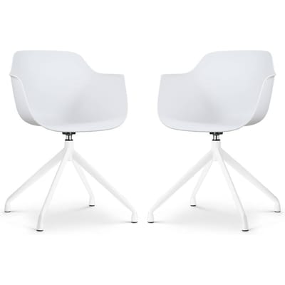 Set van 2 eetkamerstoelen Nola-Puk draaibaar | Nolon