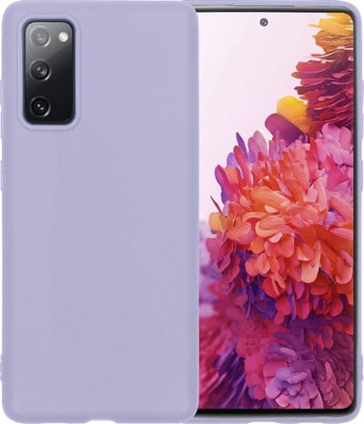 Hoesje - Geschikt voor Samsung Galaxy S20 FE - Sterk & Shockproof - Hoes Cover - Siliconen Case - Telefoonhoesjes - Lila