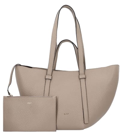 abro schoudertas shopper Leather Tekla Shopper Cosmo Siena Taupe