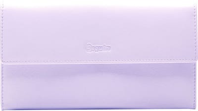 Esquire Leren Portemonnee Viktoria Ladies Long Wallet Lilac Paars