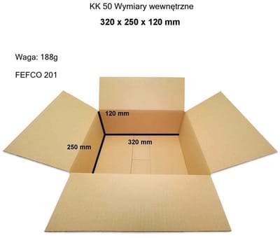 Heykapak KK 50 - Kartonnen Klapdoos - 320x250x120mm - 3-laags Golfkarton