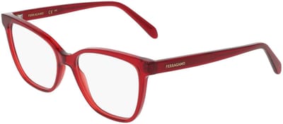 Ferragamo SF3062 Transparent burgundy 54/16/145 WOMAN Brilmonturen