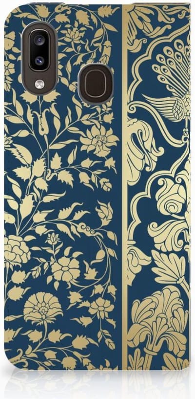 Samsung Galaxy A30 Smart Cover Beige Flowers