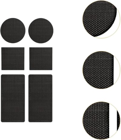 Trampoline Reparatie - Reparatieset Mat - Veilig Spelen - Waterdicht TPE Materiaal - Meerdere Vormen - Zwart