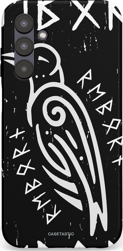 Casetastic Hoesje Geschikt voor Samsung A25 - Stijlvolle Beschermende Duo-layer Case - Runische Symboliek