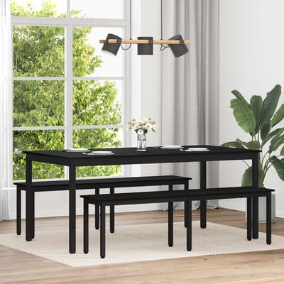 vidaXL - Eettafels - 180 - x - 90 - x - 75 - cm - Bewerkt - hout - Rechthoekig
