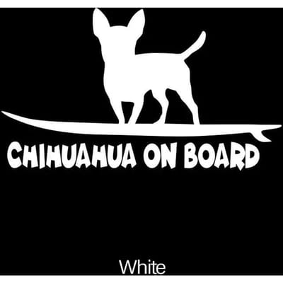 Chihuahua Aan Boord   Stickers schattiggrappig Voor Chihuahua Liefhebberhoge Kwaliteit Voor Auto's Vrachtwagens Motoren Laptops! M