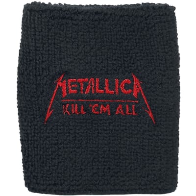Metallica Zweetbandje - Kill 'Em All - Wristband - zwart