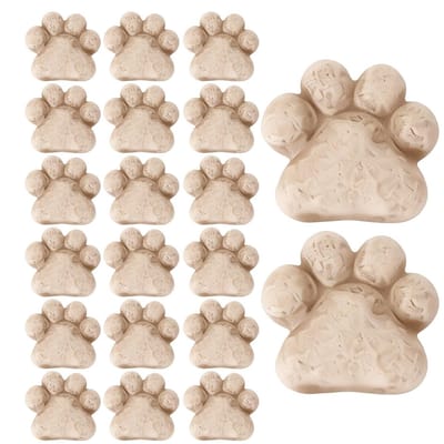 Plantenstenen - Miniatuurstenen - Tuin Decoratie - Kattenpootvormig - 20 Stuks - Grijs
