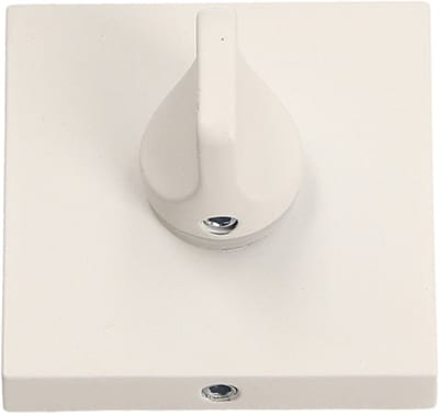 Gamet Rozeta WC L40 Wit - Kwadratowa Blokada Drzwi Wewnętrznych