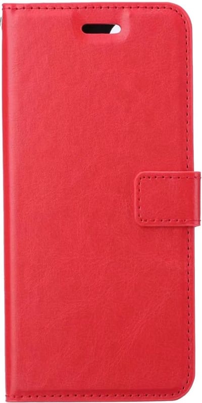 Hoesje Met Pasjeshouder - Geschikt voor Apple iPhone 14 Pro - Luxe Bookcase Portemonee - Flip Case - Kunstleer Book Case - Flipcase - Book Cover - Walletcase - Portemonneehoes - Rood
