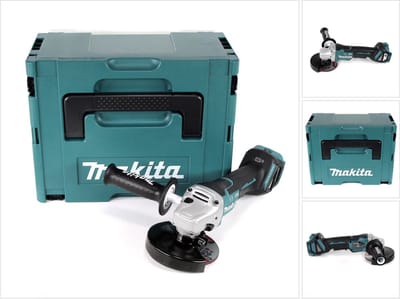 Makita DGA 517 ZJ Snoerloze haakse slijper 18 V 125 mm borstelloos + Makpac - zonder accu, zonder lader